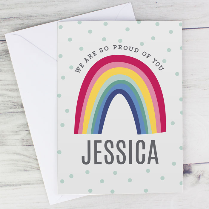 Personalised Any Message Rainbow Card