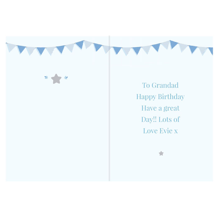 Personalised Blue Promoted To Card
