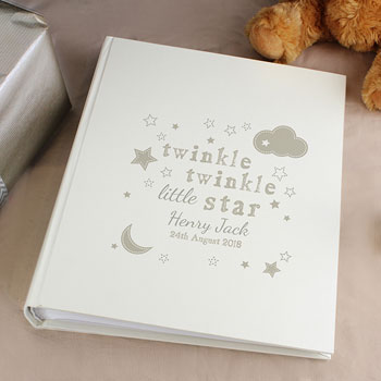 Twinkle Twinkle Personalised Sleeve Baby Photo Album