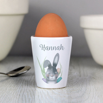 Personalised Cute Easter Bunny Egg Cup