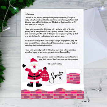 Personalised Rooftop Santa Letter