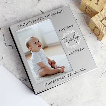 Personalised Baby Girl Photo Album With Interleaving A5 With Embossing And Hearts,Boxed 