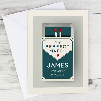 Personalised The Perfect Match Card