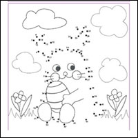 Easter Bunny Dot-to-Dot