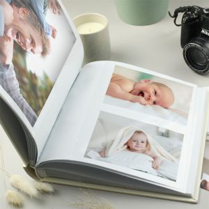 Personalised Silver Cross Photo Album with Sleeves