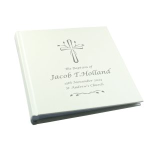 Personalised Silver Cross Photo Album with Sleeves