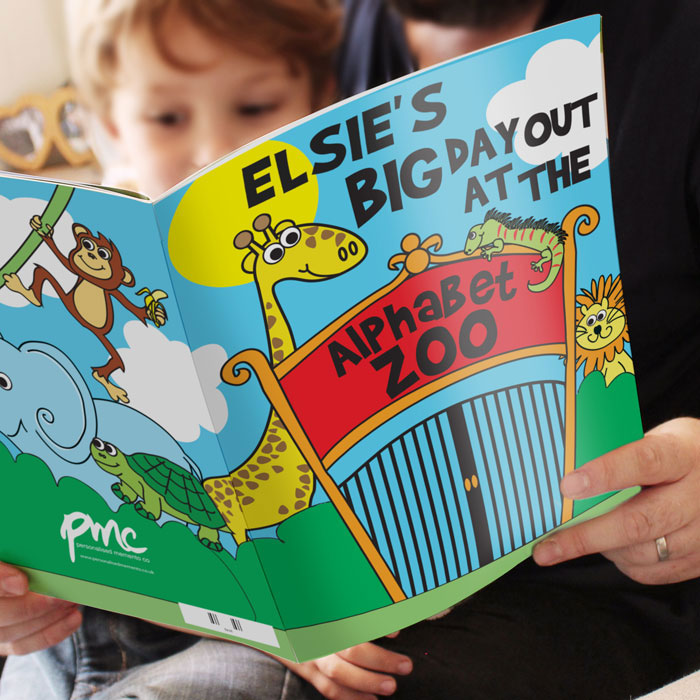 Personalised Zoo Children's A4 Story Book