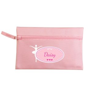 Personalised Pink Ballerina Pencil Case