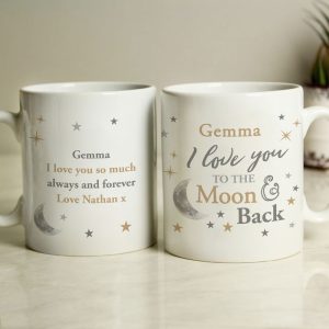 Personalised To the Moon and Back Mug Any Name and Message