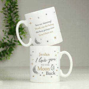 Personalised To the Moon and Back Mug Any Name and Message