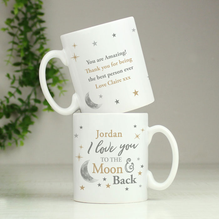 Personalised To the Moon and Back Mug Any Name and Message