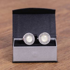Personalised Coloured Wedding Party Cufflinks Page Boy Usher