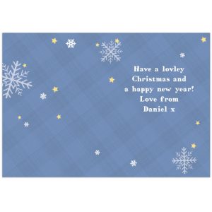 Personalised Tartan Santa Kid's Scottish Christmas Card