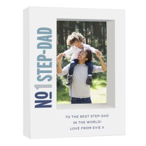 Personalised Number 1 Daddy Box Photo Frame 5 x 7 Inch