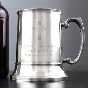 Personalised Christening Tankard - Stainless Steel