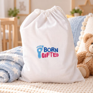 Personalised Newborn Baby Blanket in Pink Blue or Cream