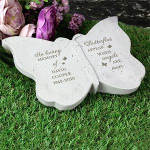 Personalised Butterflies Appear Memorial Butterfly Ornament