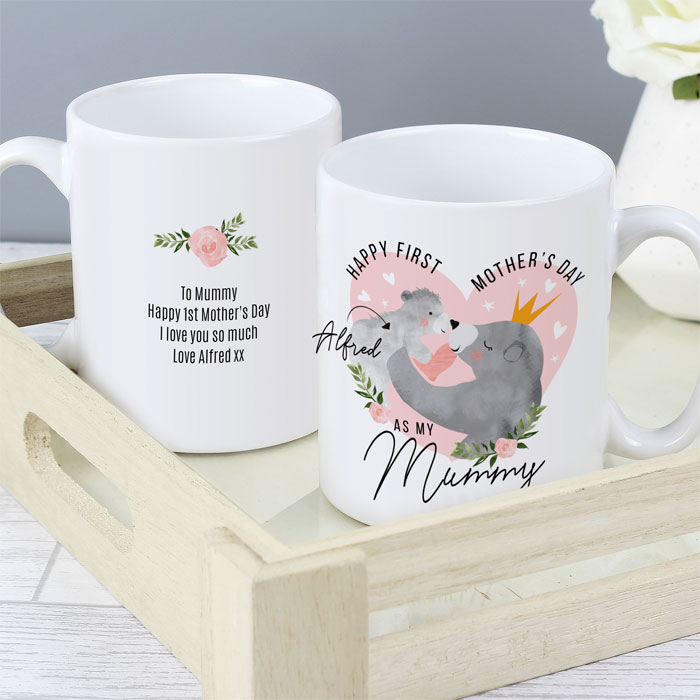 Personalised 1st Mothers Day Mama Bear Mug Mummy Gift