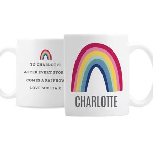 Personalised Ceramic Rainbow Mug