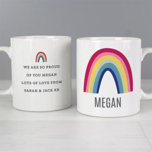 Personalised Ceramic Rainbow Mug