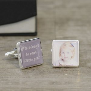 I'll Always Be Your Little Girl Photo Upload Cuff links