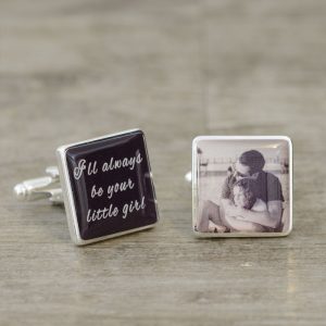 I'll Always Be Your Little Girl Photo Upload Cuff links