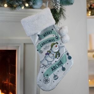 Personalised Snowman and the Snowdog Luxury Stocking