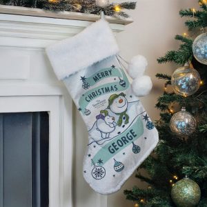 Personalised Snowman and the Snowdog Luxury Stocking