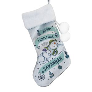 Personalised Snowman and the Snowdog Luxury Stocking