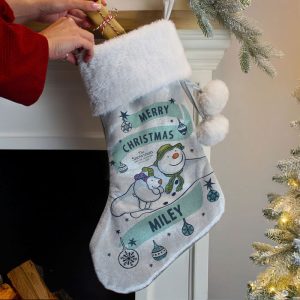 Personalised Snowman and the Snowdog Luxury Stocking