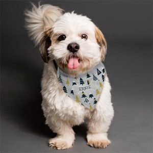 Personalised Christmas Tree Dog Bandana