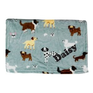 Personalised Dog Paw Print Fleece Blanket