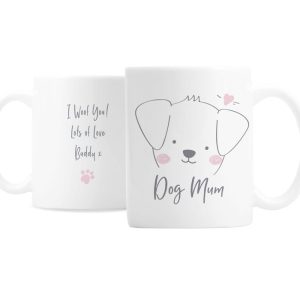 Personalised Ceramic Dog Mum Mug