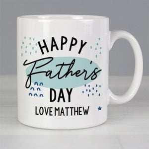 Personalised Happy Fathers Day Mug