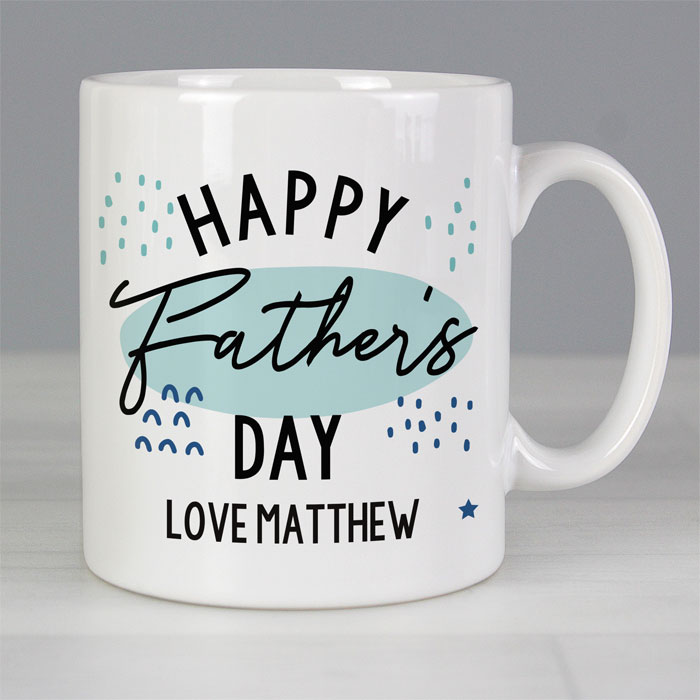Personalised Happy Fathers Day Mug