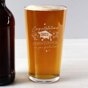 Personalised Graduation Pint Glass