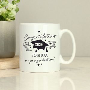 Personalised Ceramic Mortar Board Mug Graduation Gift