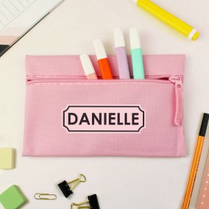 Girl's Personalised Pink Pencil Case Back to School Gift