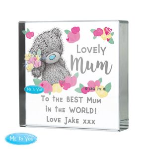 Personalised Me to You Lovely Mum Crystal Token