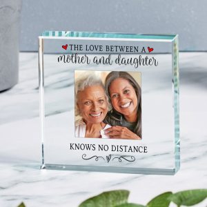 The Love Between Glass Photo Upload Token Mother's Day Gift
