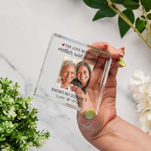 The Love Between Glass Photo Upload Token Mother's Day Gift