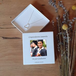 Personalised Photo Upload Sterling Silver Heart Pendant