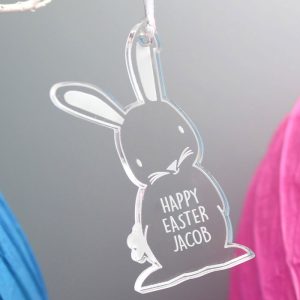Kid's Personalised Acrylic Easter Bunny Decoration