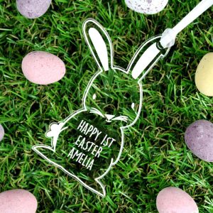 Kid's Personalised Acrylic Easter Bunny Decoration