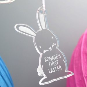 Kid's Personalised Acrylic Easter Bunny Decoration