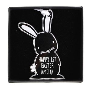 Kid's Personalised Acrylic Easter Bunny Decoration