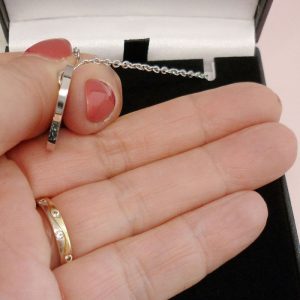Personalised Paw Print Stainless Steel Pet Loss Necklace