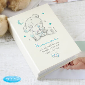 Personalised Tatty Teddy Blue 6x4 Baby Photo Album