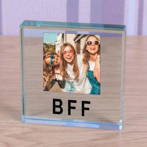 BFF Gift - Best Friends Forever Glass Photo Token