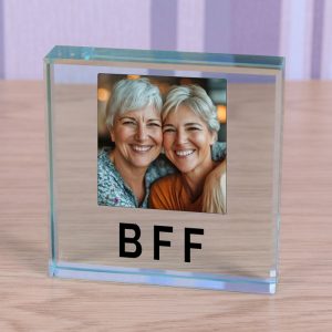 BFF Gift - Best Friends Forever Glass Photo Token